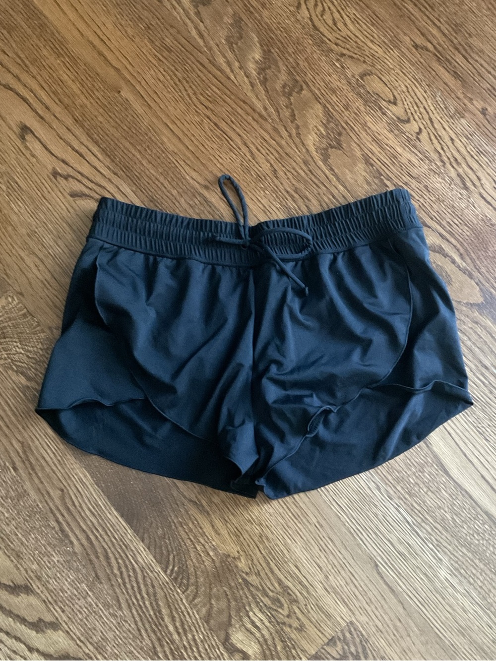 Athleta Black Women's Athletic Running Shorts with Drawstring